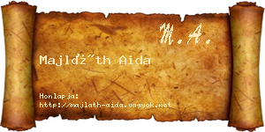 Majláth Aida névjegykártya
